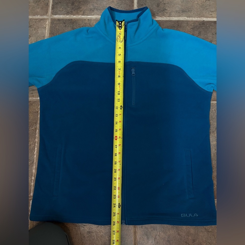 BULA Women’s Fleece Jacket XL Blue & Teal | Full Zip Outdoor Cozy Warm - Picture 12 of 12